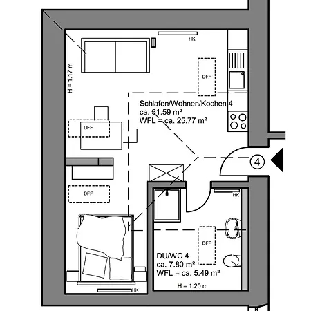 Apartment Bahnhof Grombach